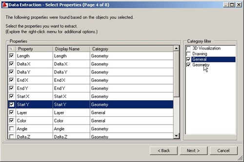 4 - select properties 4 - select properties