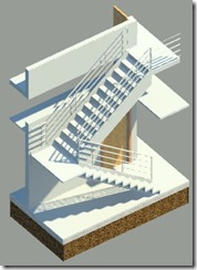 rendered stair