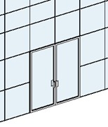 curtain wall door