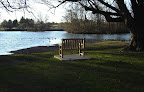 Emily's Bench at the Duckpond on the Virginia Tech Campus