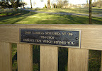 Memorial Plaque on Duckpond Bench