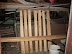 The 35 floorboards waiting to be varnished.