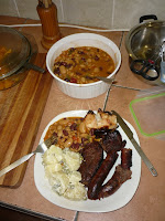 Chakalaka served as accompaniment to braai food.