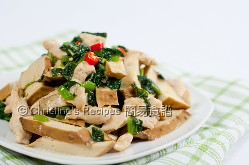 雪菜雞絲炒百頁豆腐 Stir-fried Chicken with Tofu and Salted Vegetables02