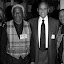 Actor and ambassador, Harry Belafonte, was the keynote speaker at the
Commemoration of The International Day of Remembrances of the Victims of
Slave and the Trans-Atlantic Slave Trade at the Uited Nations Headquarters in
New York on Tuesday March 25, 2008. He took time out to greet the City South
Steel band, which performed at the event. (Photo: Hayden Roger Celestin)