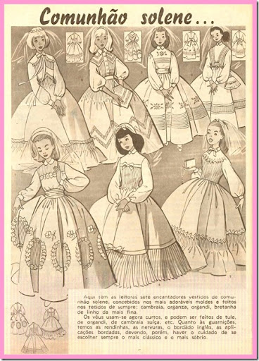 vestidos comunhão solene