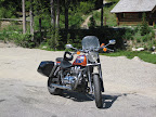 Rest stop at the top of the Creston-Salmo Pass, BC Canada