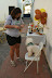 Aprontando Galileu para tirar foto
