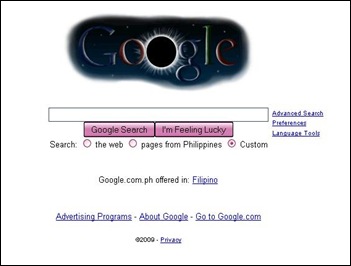 google homepage