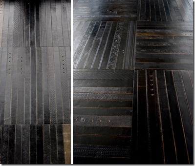 recycled-leather-belt-flooring