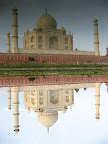 That evening we crossed the river on one of the crowded rickety bridgets, and saw the Taj Mahal from the opposite shore of the Yamuna, virtually alone.