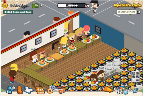 Facebook Cafe world