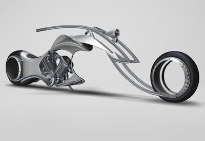 Conceito de moto Swordfish tem rodas sem cubo