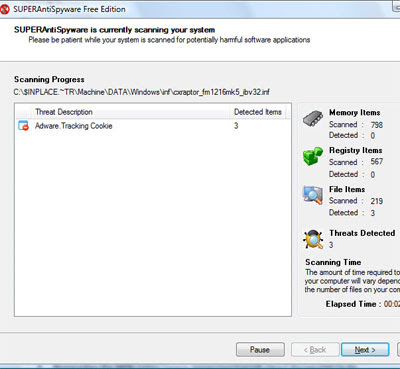 SuperAntiSpyware Free Edition 4.25.1014