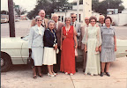 Marjorie and Quentin, Henryetta and George, Paul and Ruby, Russell and Elinor, Frank and Mildred in Sapulpa, OK at Rubys 50th HS reunion 1980
