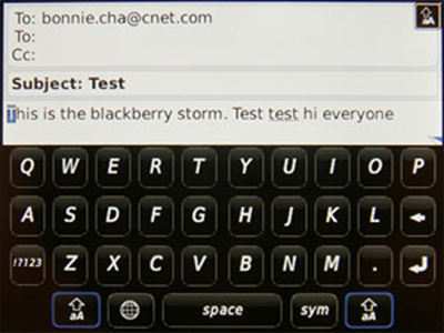 BlackBerry Storm : Specs | Price | Reviews | Test