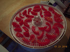 dried ~20 tomatoes - minus seeds and gels
