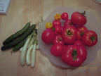 yesterday's harvest - made ratatouille again