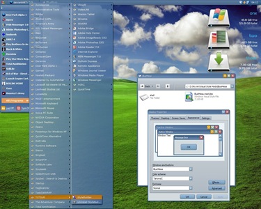 BlueMesa,windows，vista，themes download，visual styles，xp佈景主題教學下載，桌面改造