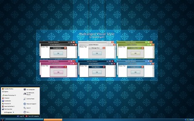 Hydrangea,windows style xp theme download，xp佈景主題vista，visual styles，xp佈景主題教學下載，桌面改造，桌面美化，破解xp佈景主題限制