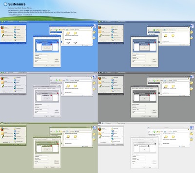 Sustenance_VS,windows style xp theme  download，xp佈景主題vista，visual styles，xp佈景主題教學下載，桌面改造，桌面美化，破解xp佈景主題限制
