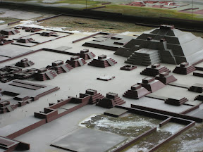A scale model of what the site looked like around 1500 years ago