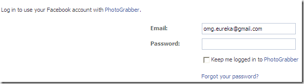 PhotoGrabber Login