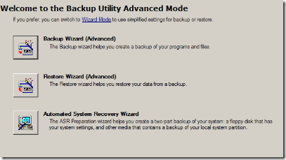 backup