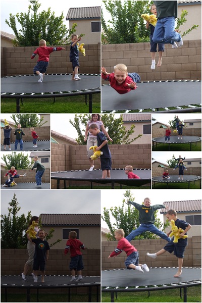 trampoline collage