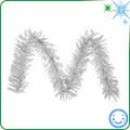 Christmas tree silver tinsel