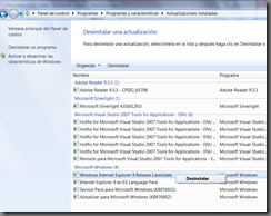 Pasos desinstalar IE9 RC_3