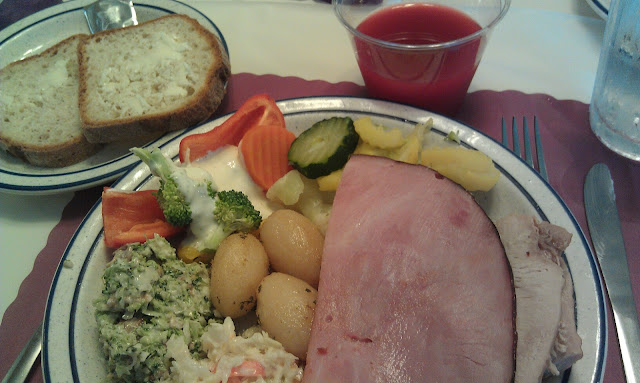 Buffet items GF for me at a small wedding reception!  Very considerate service!