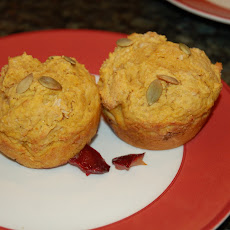 Whole Wheat Pumpkin Plum Muffins