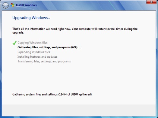 Windows 7 - Upgrading from 32-bit Beta to RC