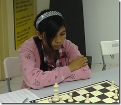 Nur Nabila bt Azman Hisham, board 2, round 1, NC2011 Nur Nabila bt Azman Hisham, board 2, round 1, NC2011