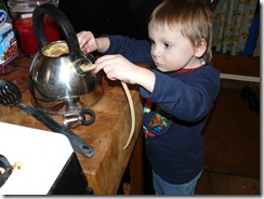 Clint fixing sink,caelun in tub, snake in a  tea pot 021
