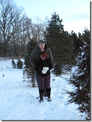 cutting the tree, Webster christmas washer 005
