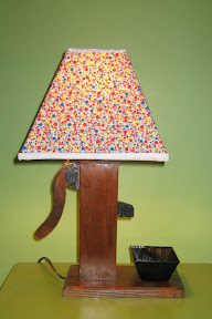 The Pump Lamp with an easy custom shade for the nursery