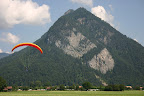 Parasailing from the top of Harder Kulm