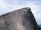 Cables to the top of Half Dome, from 'Base Camp 9'