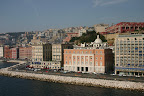 Buildings along the Naples waterfront
