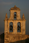 Bell tower over Naples
