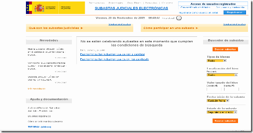 Subastas judiciales electrónicas