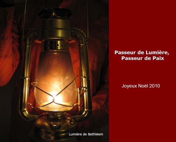 Lumière de Bethléem Joyeux Noël