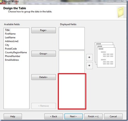 SSRS Tutorial Design the Table