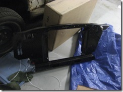 New radiator core support sitting in front of my new gas tank New radiator core support sitting in front of my new gas tank