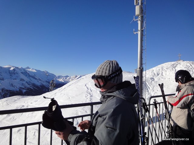 Lyžování Rakousko. Horbergjoch.