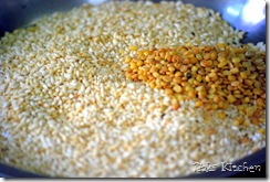 Roasted rice and dal Roasted rice and dal