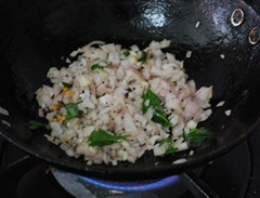 temper,fry  onion