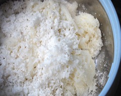 Idiyappam with coconut and sugar